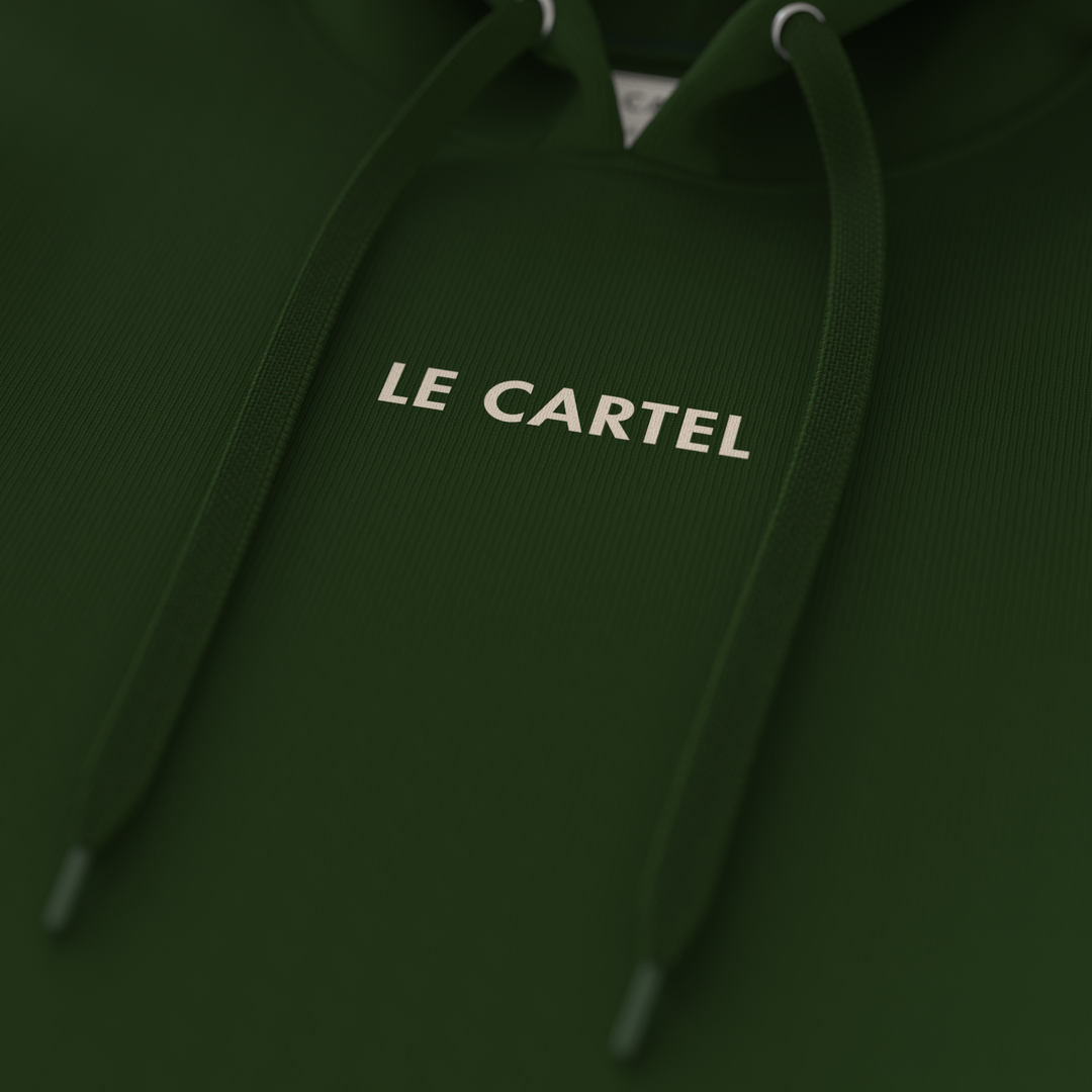 COLLÉ-SERRÉ・Hoodie unisexe・Vert forêt