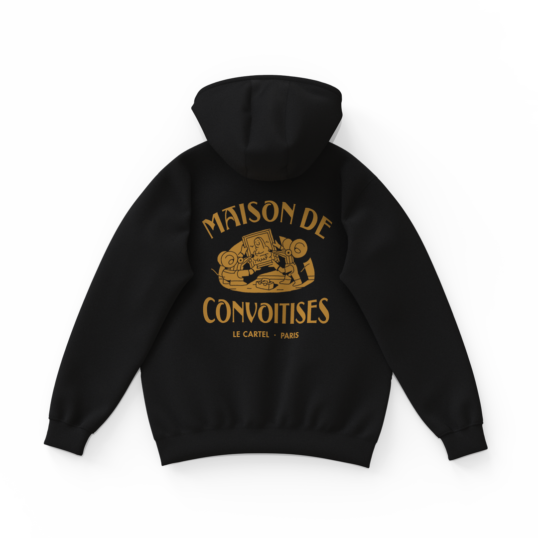MAISON DE CONVOITISES・Hoodie unisexe・Noir