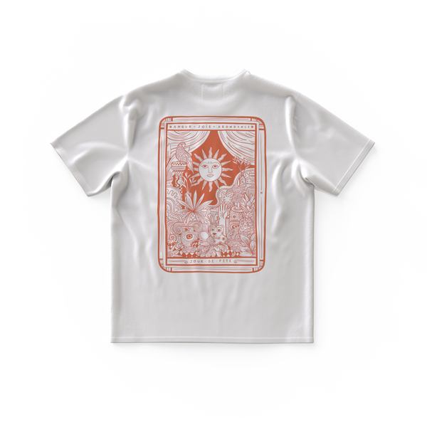 JOUR DE FÊTE・T-shirt unisexe・Blanc