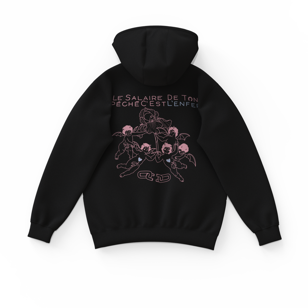 LE SALAIRE DE TON PÉCHÉ・Hoodie unisexe・Noir