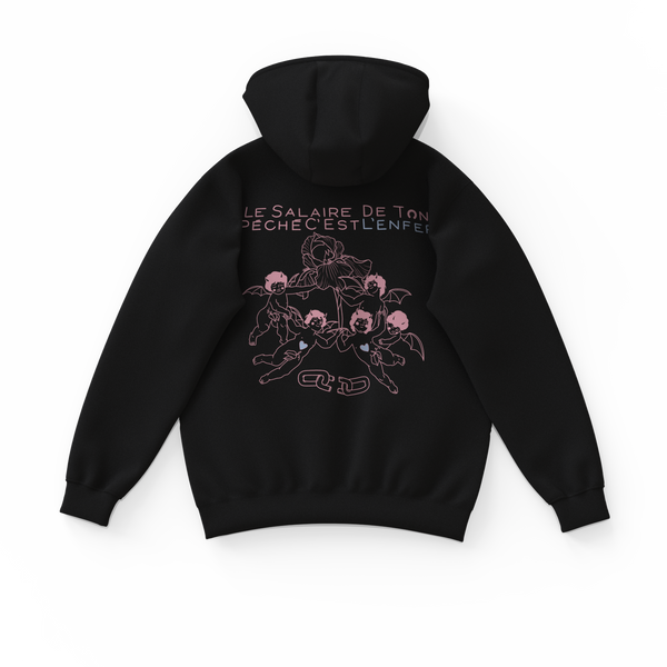 LE SALAIRE DE TON PÉCHÉ・Hoodie unisexe・Noir
