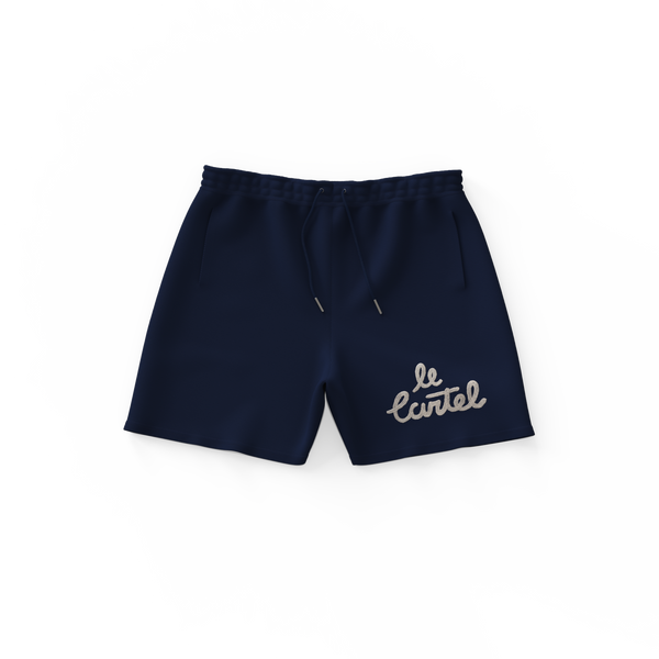 OG・Short piqué unisexe・Bleu marin