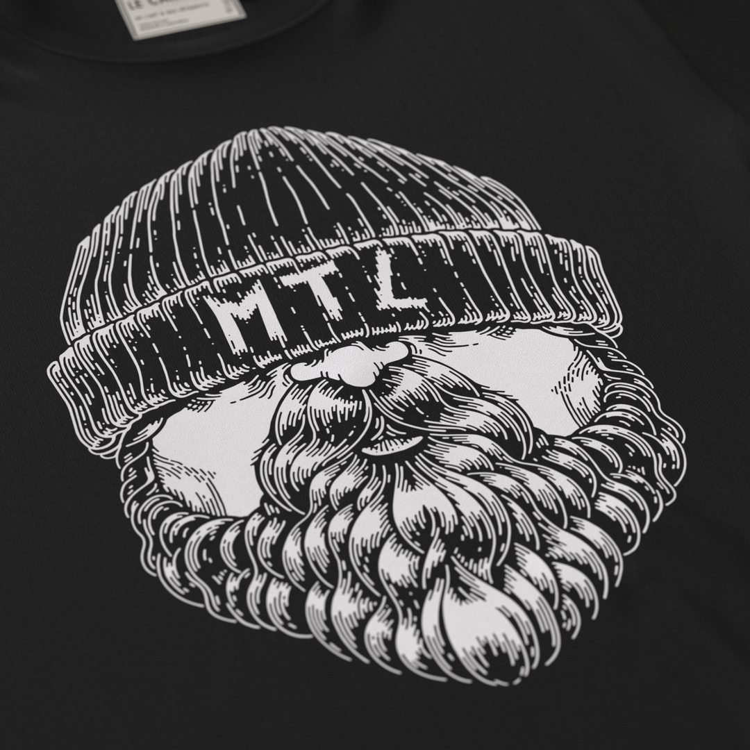 LE BARBU・T-shirt unisexe・Noir