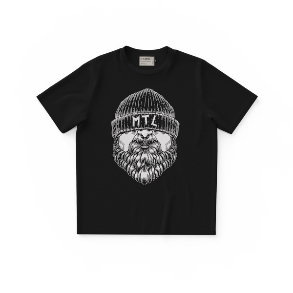 LE BARBU・T-shirt unisexe・Noir