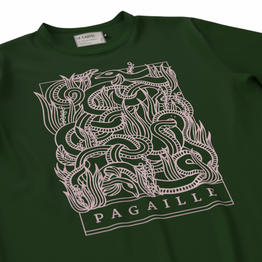 PAGAILLE・T-shirt unisexe・Vert