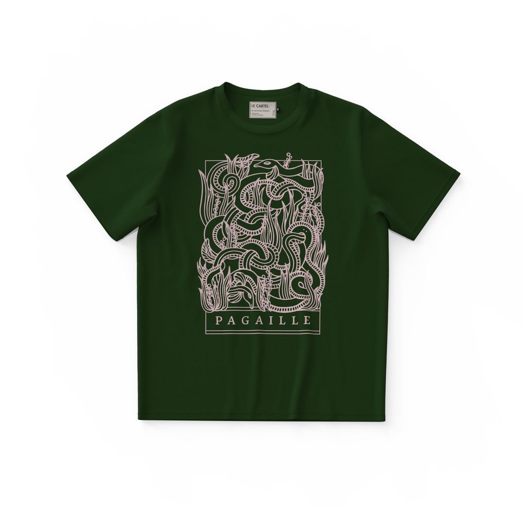 PAGAILLE・T-shirt unisexe・Vert