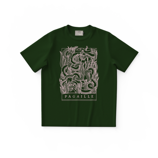 PAGAILLE・T-shirt unisexe・Vert