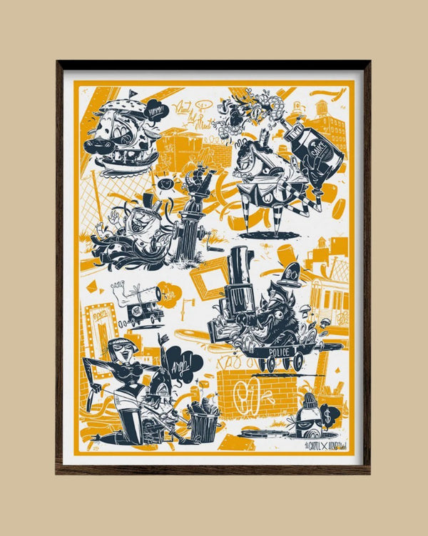 MEAT THE STREETS・Sérigraphie papier - Le Cartel